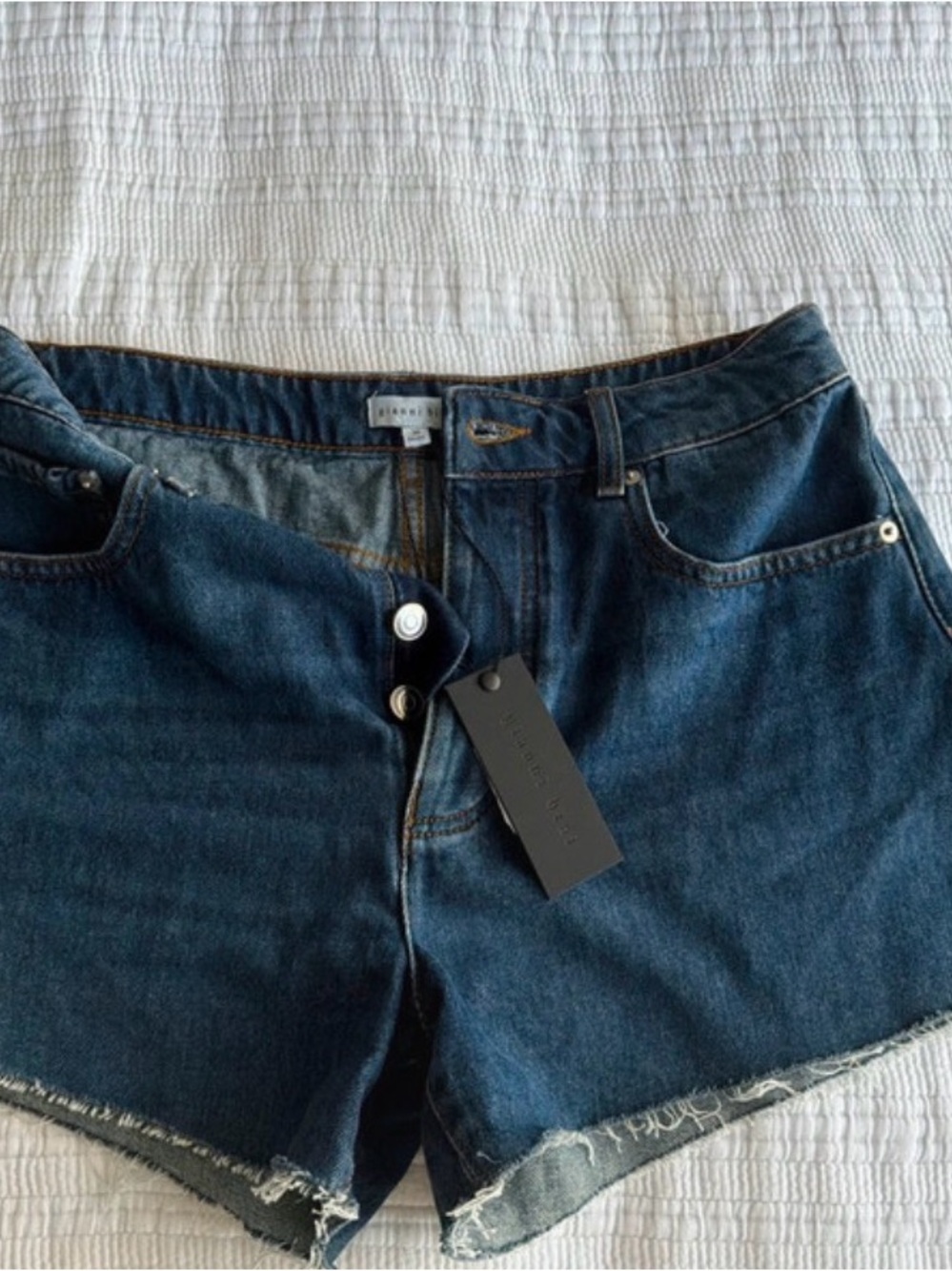 Gianni Bini Indigo Denim Cutoff Shorts